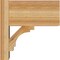 Ekena Millwork Merced Block Rough Sawn Outlooker, Western Red Cedar, 8"W x 14"D x 14"H OUT08X14X14MRC05RWR - alternate 2